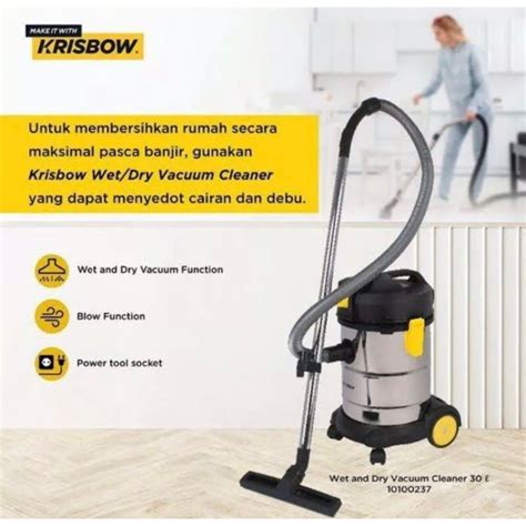 Jual Krisbow Vacum Cleaner Debu Kering And Basah 30ltr 1200 Watt Preloved Shopee Indonesia