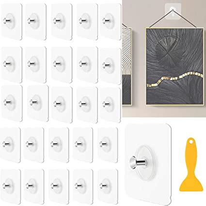 26PCS Accroche Tableau Sans Percer Fixation Cadre Adhesif Murale