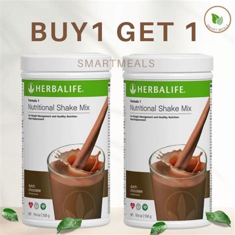 Hsr Herbalife Formula 1 Nutritional Shake Mix Canister 550g Set Of 2