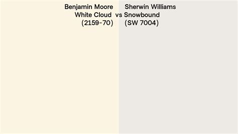 Benjamin Moore White Cloud Vs Sherwin Williams Snowbound Sw