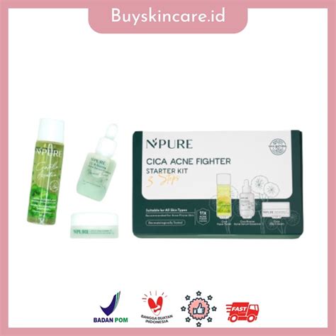 Jual Npure Cica Acne Fighter Starter Kit Shopee Indonesia