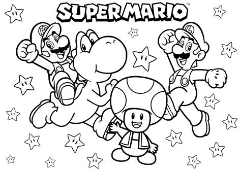 Coloring With The Characters Of Super Mario Bros Return To Childhood