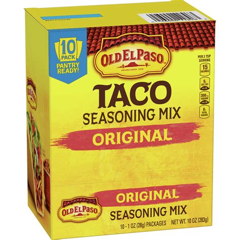 Old El Paso Original Taco Seasoning Mix Pack Walmart