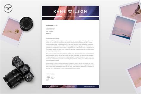 Photographer Cv Template Resume Templates Creative Market