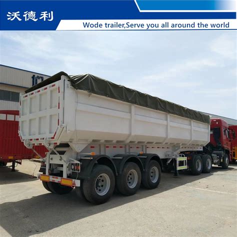 China 3 Axle U Shape Type Dump Tipper Tipping Semi Trailer For