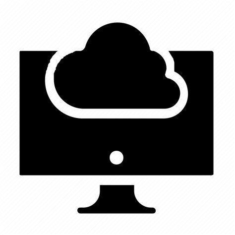 cloud computer icon   iconfinder  iconfinder
