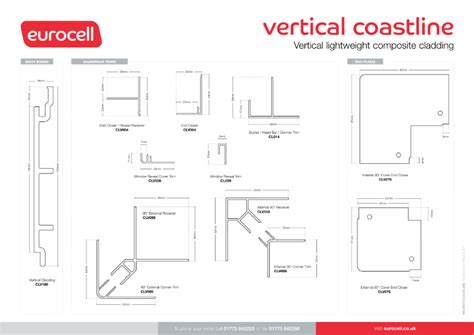 Coastline Composite Cladding Vertical And Horizontal Eurocell Plc