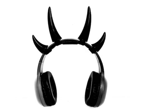 Demon Lord Horns For Headphones Headset And Cosplay Props Etsy