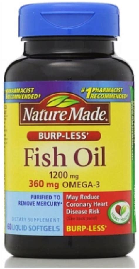 Pack Nature Made Mg Ct Burpless Fish Oil Softgels