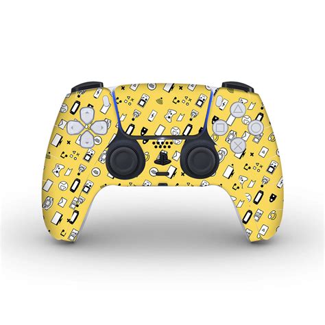 Yellow Retro - PS5 Controller Skins – Layers-Dubai