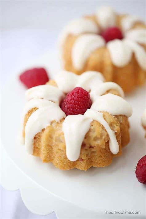 Mini Raspberry Bundt Cakes With Cream Cheese Glaze I Heart Nap Time