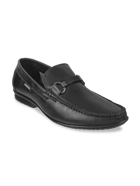 Buy Mochi Men Black Leather Formal Loafers Formal Shoes For Men 9016361 Myntra