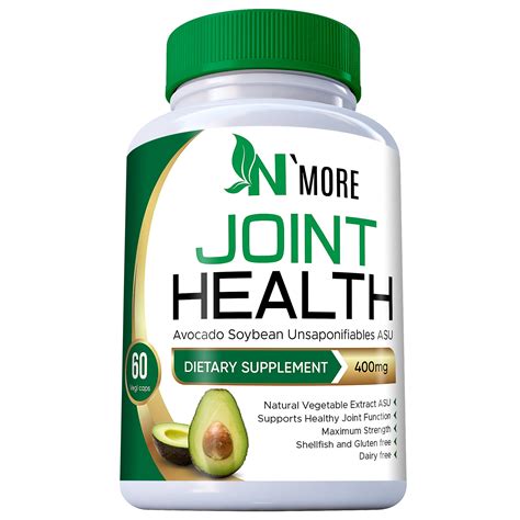 Nmore Avocado Soybean Unsaponifiables Joint Health Supplement 400 Mg