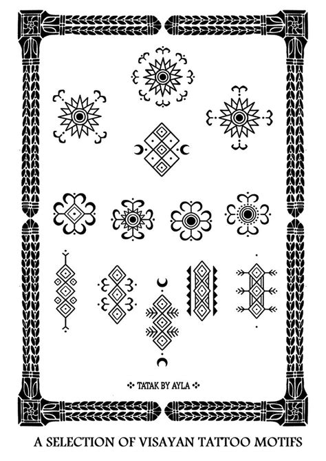 New 2023 Filipino Visayan Tattoo Tatak Flash Designs Motifs Tatakbyayla