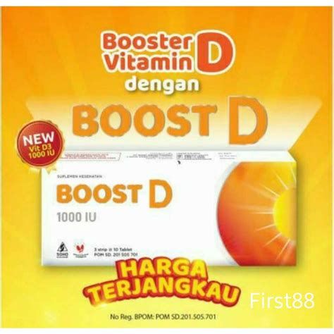 Jual Boost D Iu Vitamin D Strip Isi Tablet Shopee Indonesia