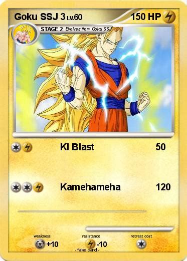 Pokémon Goku SSJ 3 29 29 KI Blast My Pokemon Card