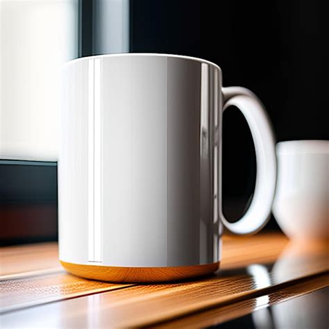 Premium Photo A White Coffee Mug With The Word Coffee On It