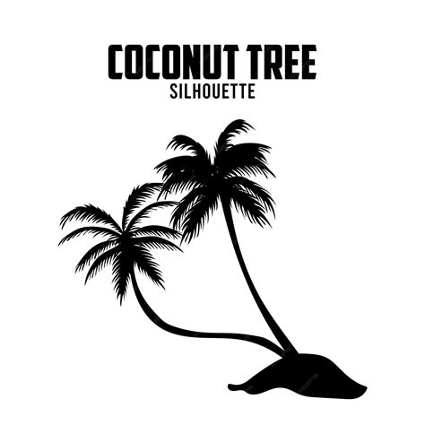 Premium Vector Coconut Tree Silhouette Vector Stock Illustration Palm