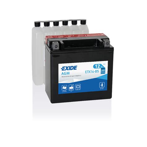 Batería Exide ETX14 BS 12V 12Ah AGM