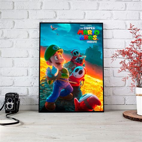 Mario Bros Poster Super Mario Bros Poster the Super Mario - Etsy