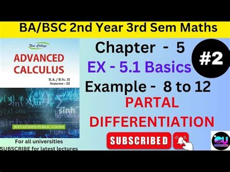 Ex Advanced Calculus Partial Differentiation Advanced Calculus