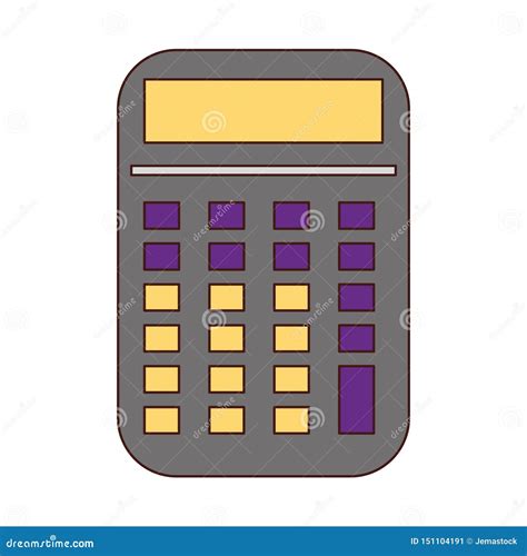 Desenhos Animados Isolados Dispositivo Da Matem Tica Da Calculadora