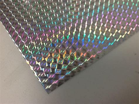 Holographic Mosaic Prism Sign Vinylplastic Sheeting Etsy