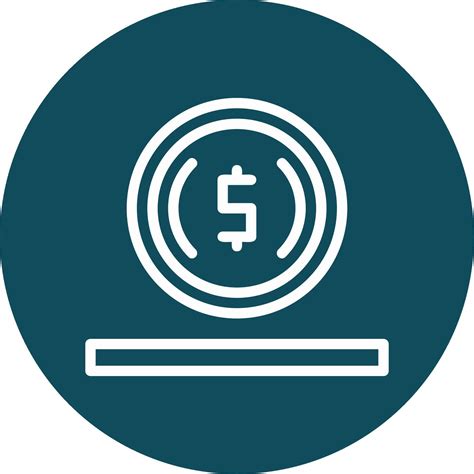 Coin Outline Circle Icon 39462253 Vector Art At Vecteezy