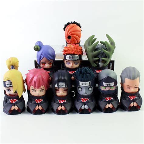 Blind Box Narutos Sasuke Uchiha Kakashi Itachi Pvc Model Anime Pop