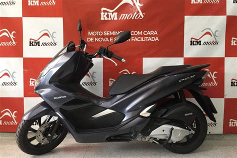 Honda PCX 150 ABS Cinza 2020 KM Motos Sua Loja De Motos Semi Novas