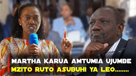 Kivumbi Martha Karua Amtumia Ruto Ujumbe Huu Mzito Wa Asubuhi