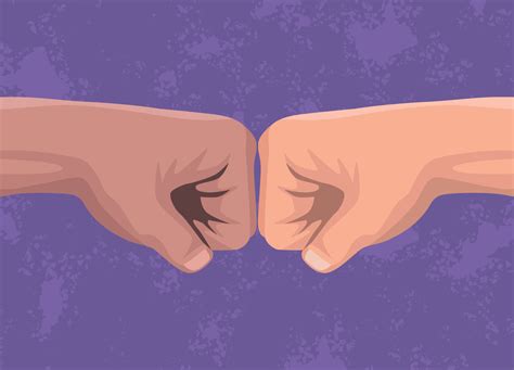 Solidarity Hands Bumping Fists 10438259 Vector Art At Vecteezy