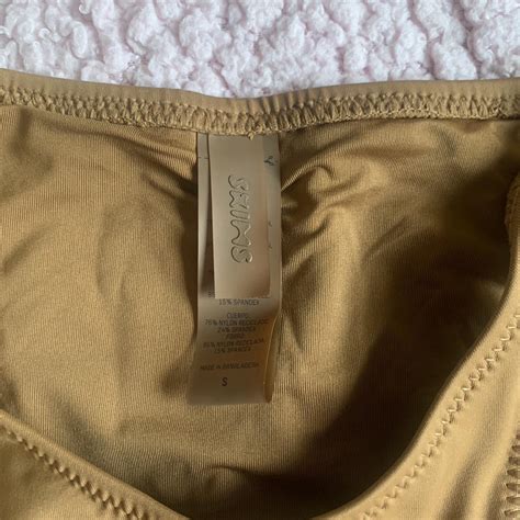 Skims Women S Tan And Brown Bikini And Tankini Bottoms Depop