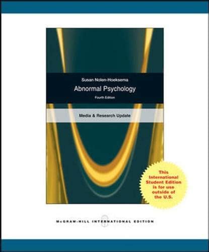 Abnormal Psychology Susan Nolen Hoeksema Amazon Books