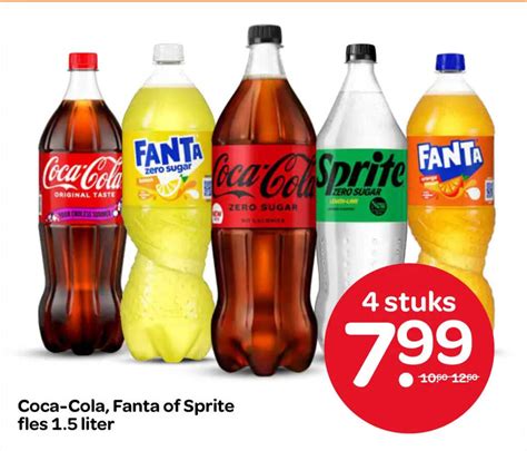 Coca Cola Fanta Of Sprite Fles Liter Aanbieding Bij Spar