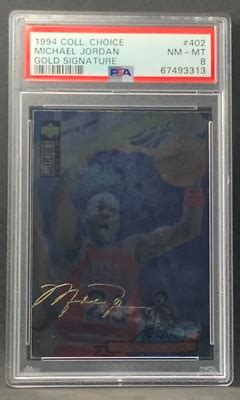 Michael Jordan Collector S Choice Gold Signature Foil Psa