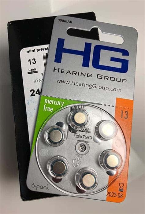 Size 13 Hearing Aid Batteries 60 Batteries Hearing Group