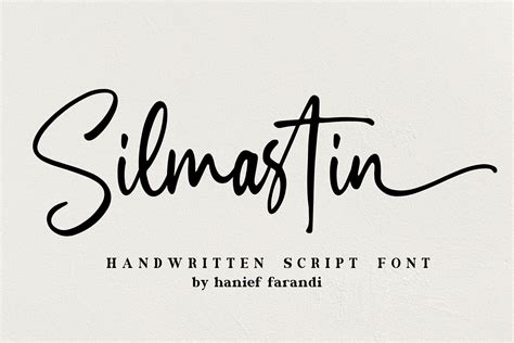 Silmastin Handwritten Script Font - Dafont Free