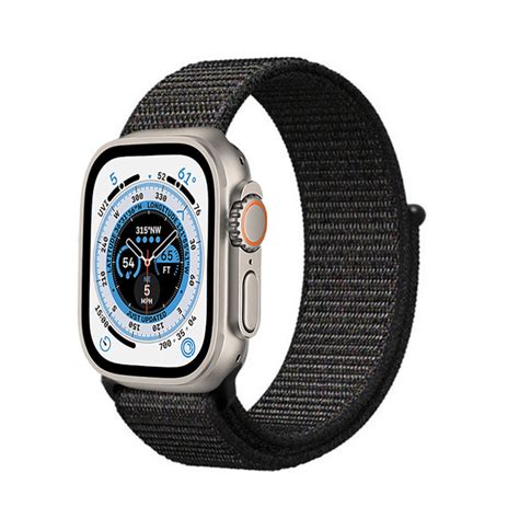 Correa Nylon Apple Watch Ultra Negra Correasmartwatch Es