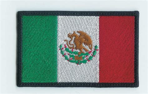 Escudo Parche Bordado Banderas De Mexico Excelente Calidad En