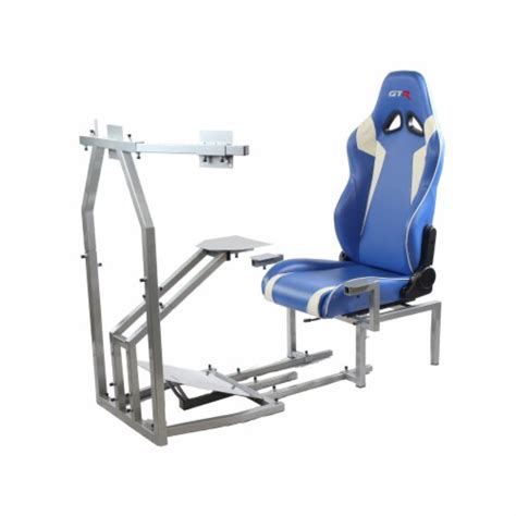 Crj Flight Simulator Silver Frame With Bluewhite Seat 1 Kroger