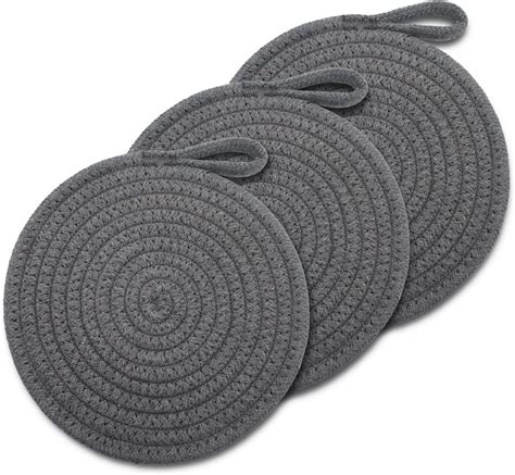 Amazon MAQIHAN Woven Trivets For Hot Dishes 3 Pcs Hot Pot Pads For Table Large Trivets