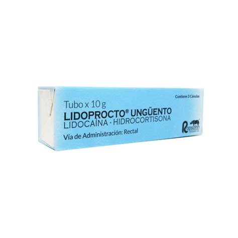 Lidoprocto Ungüento Tubo X 10 Gr Droguería Alameda Sur