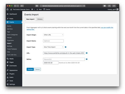 Importing Events from Eventbrite - Knowledgebase
