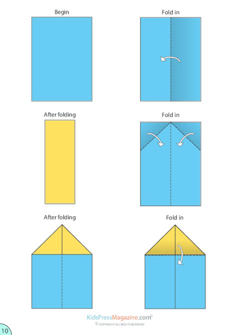 Paper Airplane Instructions – Sleek Jet - KidsPressMagazine.com