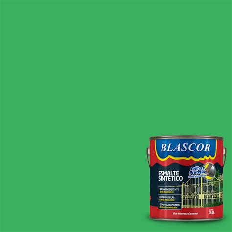 PINTURA ESMALTE SINTETICO BLASCOR 3,6 LTS VERDE LIMON | Delia Elisa S.A.