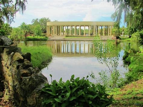 New Orleans City Park Peristyle From Goldfish Island Photograph By