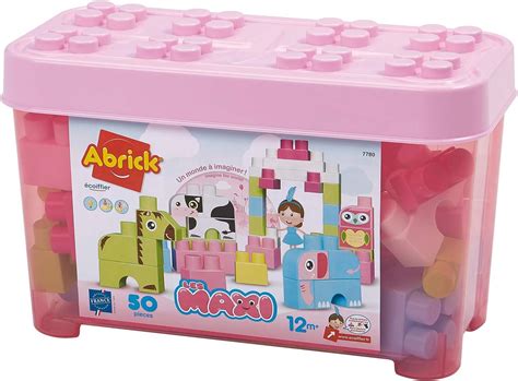 Jouets Ecoiffier 7780 Baril Rose Briques À Empiler Animaux Abrick