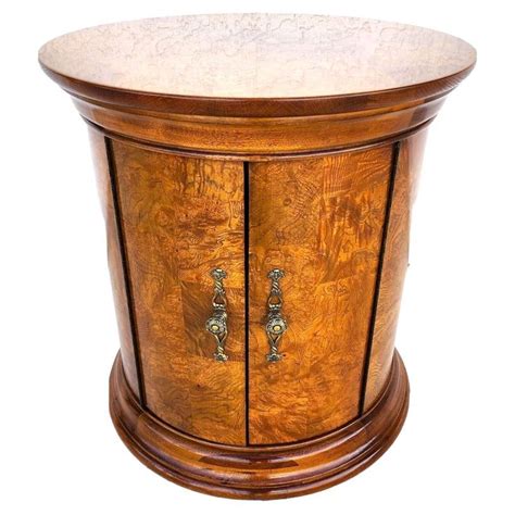 Brass Drum Side Table At 1stdibs