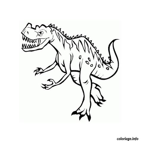 Coloriage Dinosaure Tyrannosaure Jecolorie